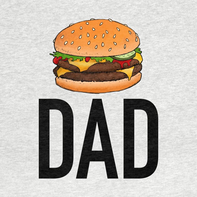 Cheeseburger Dad T by Justin Langenberg